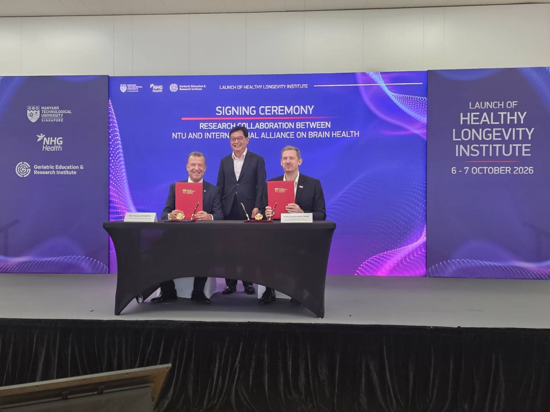  Rector Prof.Bassetti, Prof. Wolfrum Christian is the Deputy President and Provost of NTU. Mr Heng Swee Keat is the Chairman of the Singapore/National Science Foundation.